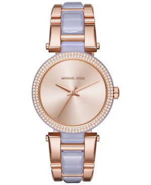Michael Kors Delray Rose Gold Dial Two Tone Steel Strap Watch for Women - MK4319 Authentic Buy Shop Now