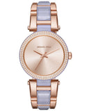 Michael Kors Delray Rose Gold Dial Two Tone Steel Strap Watch for Women - MK4319 Authentic Buy Shop Now