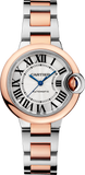 Cartier Ballon Bleu de Cartier Silver Dial Two Tone Steel Strap Watch for Women - W2BB0032 Authentic Buy Shop Now