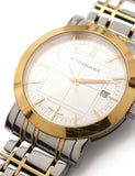 Burberry Heritage White Dial Two Tone Stainless Steel Strap Watch for Men - BU1358 Authentic Buy Shop Now