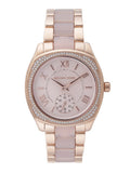 Michael Kors Bryn Rose Gold Dial Two Tone Steel Strap Watch for Women - MK6135 Authentic Buy Shop Now