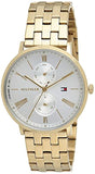 Tommy Hilfiger Jenna Quartz White Dial Gold Steel Strap Watch for Women - 1782069 Authentic Buy Shop Now