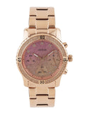 Guess Confetti Pink Dial Rose Gold Steel Strap Watch For Women - W0774L3 Authentic Buy Shop Now