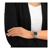 Swarovski Daytime Rhinestone Grey Dial Silver Steel Strap Watch for Women - 5213681 Authentic Buy Shop Now