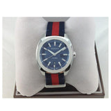 Gucci GG2570 Quartz Blue Dial Blue & Red Nylon Strap Watch For Men - YA142304 Authentic Buy Shop Now
