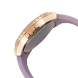 Guess Starlight Diamonds White Dial Purple Rubber Strap Watch for Women - W0846L6 Authentic Buy Shop Now