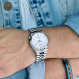 Citizen Tsuyosa Automatic White Dial Silver Steel Strap Watch For Men - NJ0150-81A Authentic Buy Shop Now