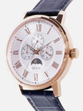 Guess Delancy Quartz Silver Dial Black Leather Strap Watch For Men - W0870G2 Authentic Buy Shop Now