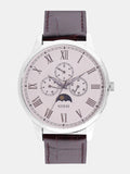 Guess Delancy Quartz White Dial Brown Leather Strap Watch For Men - W0870G1 Authentic Buy Shop Now