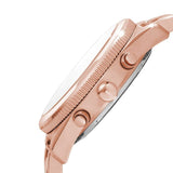 Fossil Boyfriend Multifunction Rose Gold Dial Rose Gold Steel Strap Watch for Women - ES3885 Authentic Buy Shop Now