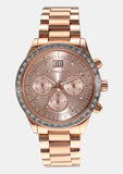 Michael Kors Brinkley Rose Gold Dial Rose Gold Steel Strap Watch for Women - MK6204 Authentic Buy Shop Now