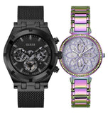 Guess Lily Analog Purple Dial Purple Steel Strap Watch For Women - GW0528L4 Authentic Buy Shop Now
