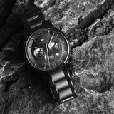 Tommy Hilfiger Evan Chronograph Quartz Black Dial Black Steel Strap Watch For Men - 1710410 Authentic Buy Shop Now
