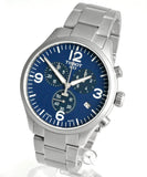 Tissot T Sport Chrono XL Chronograph Blue Dial Silver Steel Strap Watch For Men - T116.617.11.047.00 Authentic Buy Shop Now