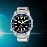 Citizen Promaster Fugu Limited Edition Diver's 200m Automatic Black Dial Silver Steel Strap Watch For Men - NY0098-84E Authentic Buy Shop Now