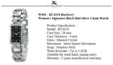 Burberry Signature Quartz Black Dial Silver Steel Strap Watch for Women - BU4210 Authentic Buy Shop Now
