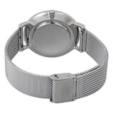 Emporio Armani Gianni T Bar Mother of Pearl Dial Silver Steel Strap Watch For Women - AR1955 Authentic Buy Shop Now