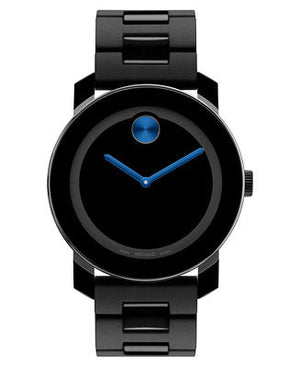 Movado Bold TR90 Black Dial Black Steel Strap Watch for Men - 3600099 Authentic Buy Shop Now