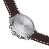 Tissot PR 100 Chronograph Silver Dial Brown Leather Strap Watch for Men - T101.417.16.031.00 Authentic Buy Shop Now