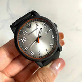 Emporio Armani Luigi Gray Dial Black Silicon Strap Watch for Men - AR11176 Authentic Buy Shop Now