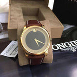 Movado Museum Classic Brown Dial Brown Leather Strap Watch For Men - 0606880 Authentic Buy Shop Now