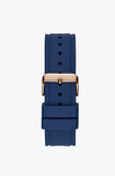Guess Legacy Blue Dial Blue Silicone Strap Watch For Men - W1049G2 Authentic Buy Shop Now