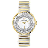Swarovski Lovely Crystals Mother of Pearl Dial Two Tone Steel Strap Watch for Women - 1187022 Authentic Buy Shop Now