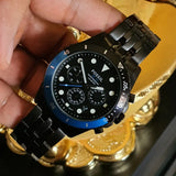 Fossil FB-01 Chronograph Black Dial Grey Steel Strap Watch for Men - FS5835 Authentic Buy Shop Now