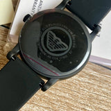 Emporio Armani Luigi Gray Dial Black Silicon Strap Watch for Men - AR11176 Authentic Buy Shop Now