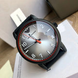 Emporio Armani Luigi Gray Dial Black Silicon Strap Watch for Men - AR11176 Authentic Buy Shop Now