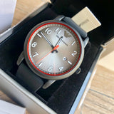Emporio Armani Luigi Gray Dial Black Silicon Strap Watch for Men - AR11176 Authentic Buy Shop Now