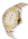 Tag Heuer Aquaracer Quartz White Dial Two Tone Steel Strap Watch for Men - WAY1120.BB0930 Authentic Buy Shop Now