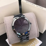 Michael Kors Runway Quartz Blue Dial Blue Steel Strap Watch For Women - MK3419 Authentic Buy Shop Now