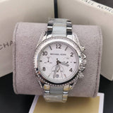 Michael Kors Blair Silver Dial Two Tone Steel Strap Watch for Women - MK6137 Authentic Buy Shop Now