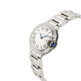 Cartier Ballon Bleu De Cartier Diamonds White Dial Silver Steel Strap Watch for Women - W4BB0015 Authentic Buy Shop Now