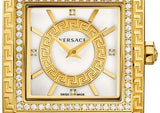 Versace DV25 Diamonds White Dial White Leather Strap Watch For Women - VQF060015 Authentic Buy Shop Now