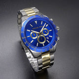 Michael Kors Layton Chronograph Blue Dial Two Tone Steel Strap Watch For Men - MK8825 Authentic Buy Shop Now