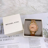 Michael Kors Ritz Chronograph Rose Dial Two Tone Steel Strap Watch for Women - MK6475 Authentic Buy Shop Now