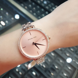 Michael Kors Charley Three-Hand Analog Rose Gold Dial Rose Gold Steel Strap Watch for Women - MK4400 Authentic Buy Shop Now