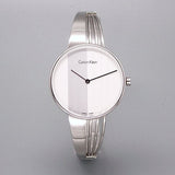 Calvin Klein Drift Silver Dial Silver Steel Strap Watch for Women - K6S2N116