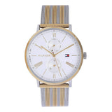 Tommy Hilfiger Jenna Quartz White Dial Two Tone Mesh Bracelet Watch for Women - 1782074 Authentic Buy Shop Now
