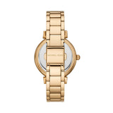 Michael Kors Abbey Three-Hand Analog White Dial Gold Steel Strap Watch for Women - MK4615 Authentic Buy Shop Now