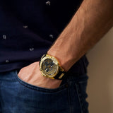 Guess Frontier Crystals Black Dial Black Silicone Strap Watch For Men - W1132G1 Authentic Buy Shop Now