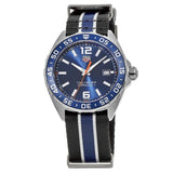Tag Heuer Formula 1 Quartz Blue Dial Two Tone NATO Strap Watch for Men - WAZ1010.FC8197 Authentic Buy Shop Now
