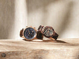 Guess Persuit Chronograph Blue Dial Brown Leather Strap Watch for Men - W0500G1 Authentic Buy Shop Now
