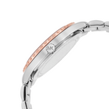 Michael Kors Layton Three Hand Mother of Pearl White Dial Two Tone Steel Strap Watch For Women - MK6849 Authentic Buy Shop Now
