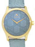Gucci G Timeless Quartz Blue Dial Blue Leather Strap Watch For Men - YA1264097 Authentic Buy Shop Now