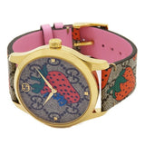Gucci G Timeless Brown Dial Brown Leather Strap Watch For Women - YA1264133 Authentic Buy Shop Now