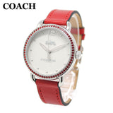 Coach Delancey White Dial Red Leather Strap Watch for Women - 14502878 Authentic Buy Shop Now