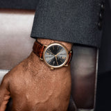 IWC Portofino Automatic Grey Dial Brown Leather Strap Watch for Men - IW356511 Authentic Buy Shop Now